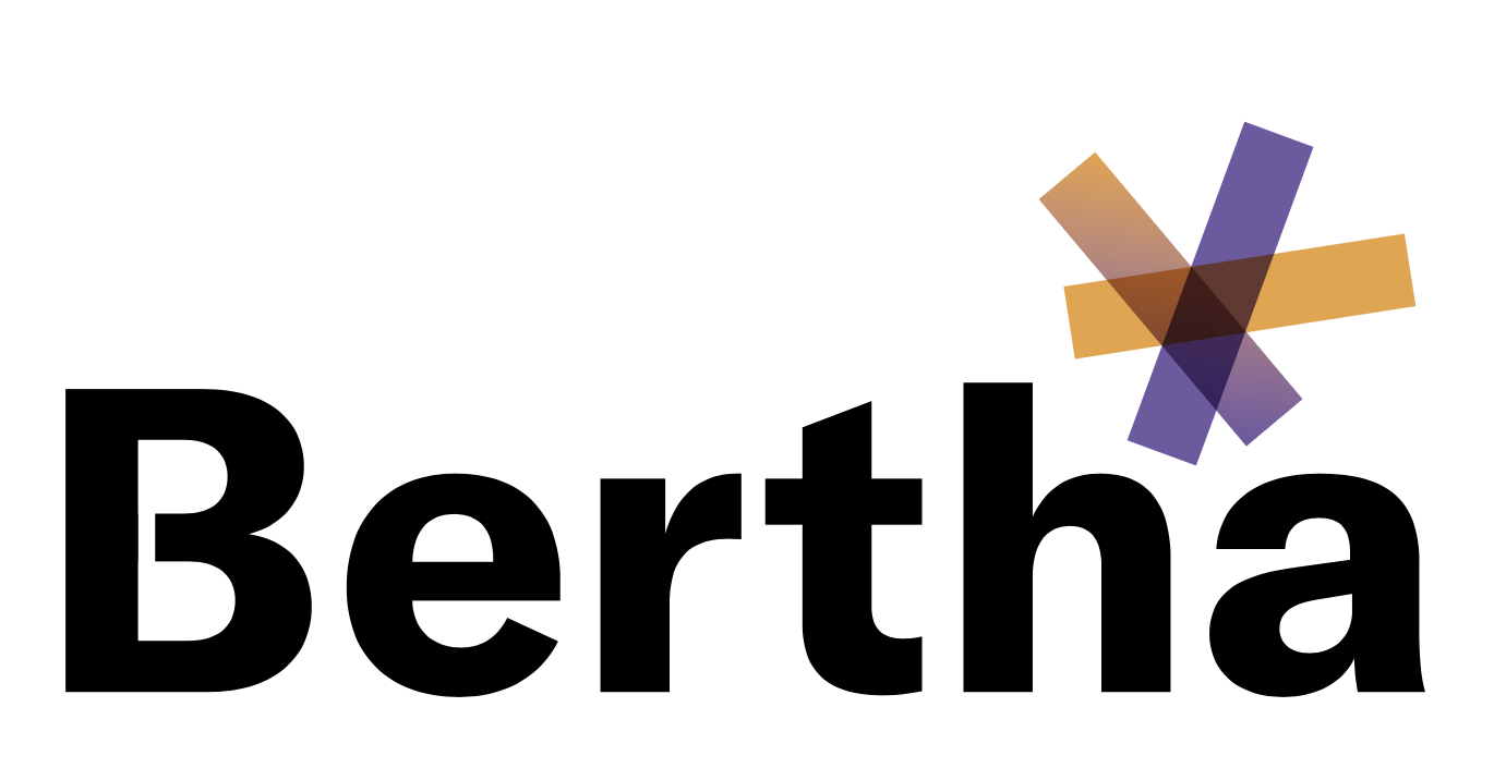 Logo von Bertha mit der Schrift und dem Symbol